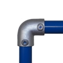 Konstrukční fitinka, spojka ocelových trubek pr. 48,3 mm | pr. 42,4 mm – redukční koleno 125-RD48/C42